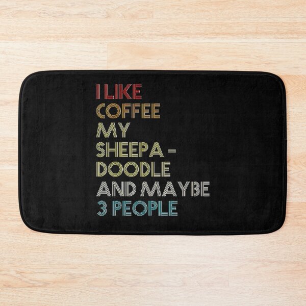 Item preview, Sheepadoodle Dog Owner Coffee Lover Quote Vintage Retro designed and sold by BargerStore.