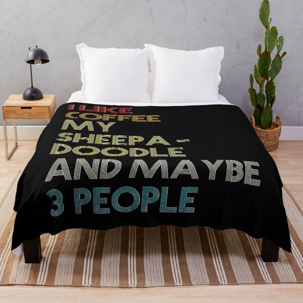 Item preview, Sheepadoodle Dog Owner Coffee Lover Quote Vintage Retro designed and sold by BargerStore.