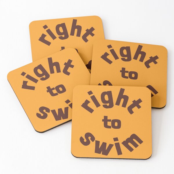 Item preview, Right To Swim Brown designed and sold by cashewdays.
