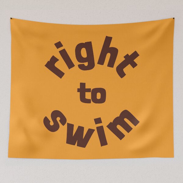 Item preview, Right To Swim Brown designed and sold by cashewdays.