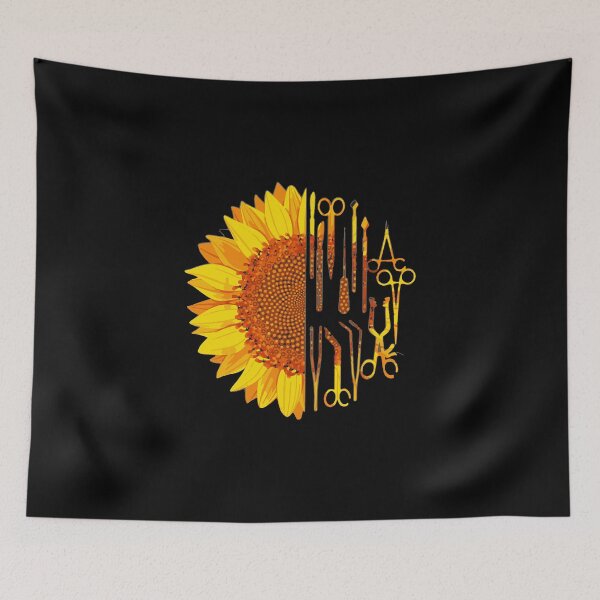 Item preview, Surgical Scrub Tech Surgeon Sunflower Surgery Intern OR T-Shirt designed and sold by septee.