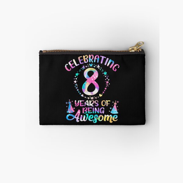 Item preview, 8 Years of Being Awesome 8 Years Old 8th Birthday Tie Dye  designed and sold by NiebelAlizeah.