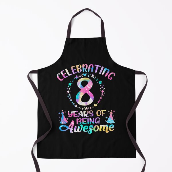 Item preview, 8 Years of Being Awesome 8 Years Old 8th Birthday Tie Dye designed and sold by NiebelAlizeah.