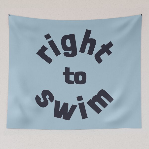 Item preview, Right To Swim Navy Blue designed and sold by cashewdays.