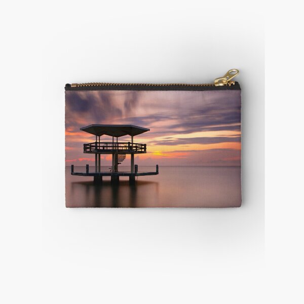 Item preview, Curacao Sunset Pontoon Seascape Long Exposure designed and sold by Spiller Photography.