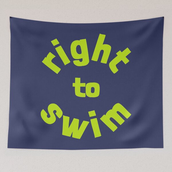 Item preview, Right To Swim Lemon Yellow designed and sold by cashewdays.