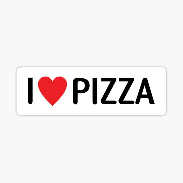 I heart Pizza Sticker