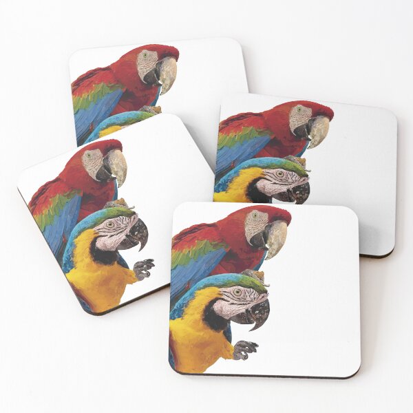 Item preview, Blue-yellow Macaw and Scarlet Macaw designed and sold by obscurite.