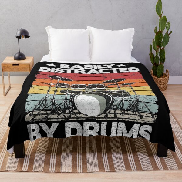 Item preview, Easily Distracted By Drums Funny Drummer Drumming designed and sold by Stronzi.
