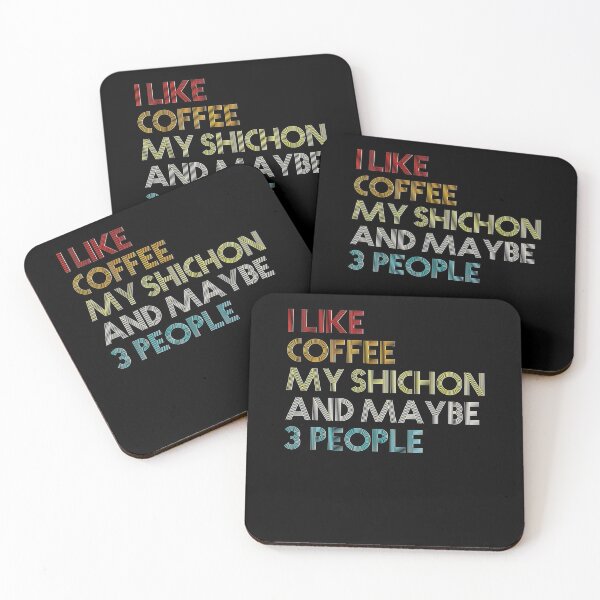 Item preview, Shichon Dog Owner Coffee Lovers Quote Gift Vintage Retro designed and sold by BargerStore.