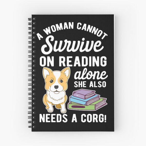 Item preview, A Woman Cannot Survive Funny Reading Alone Corgi Dog Owner designed and sold by LAXIR.