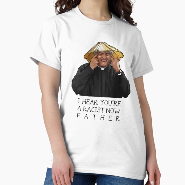 Vista previa del artículo con la obra «Padre Ted Funny Ted», diseñado y vendido por OMGMoran.