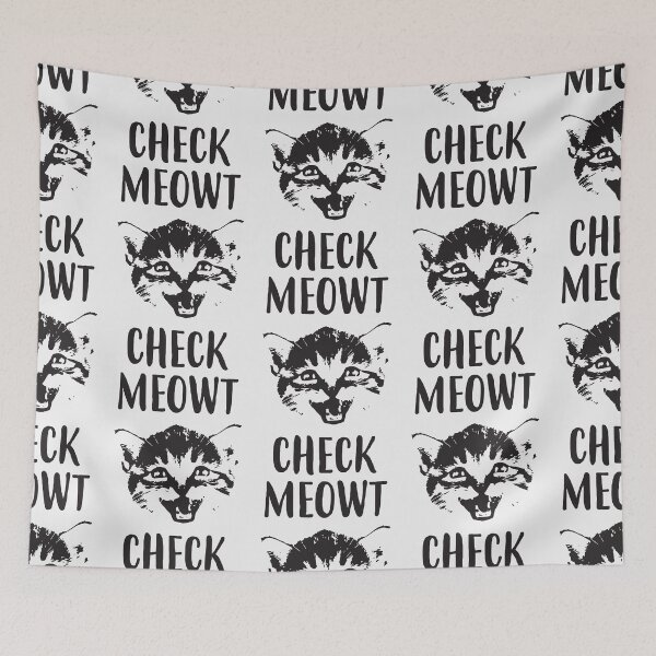Item preview, Check Meowt Ladies Flowy Racerback Tank designed and sold by BkaleGrant.