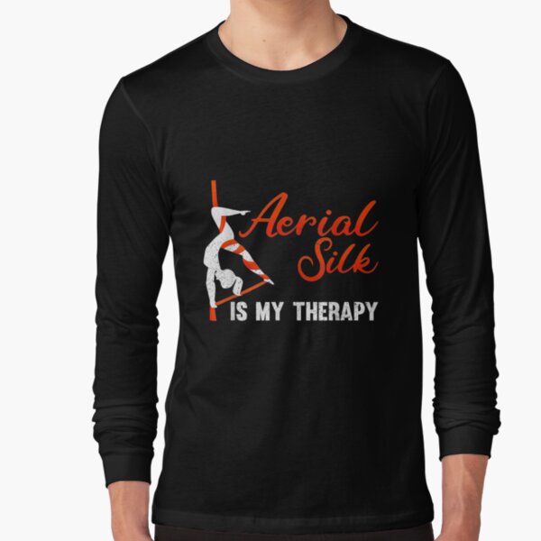 Aerial Silk Performer With Acrobatics Ribbons Long Sleeve T-Shirt
