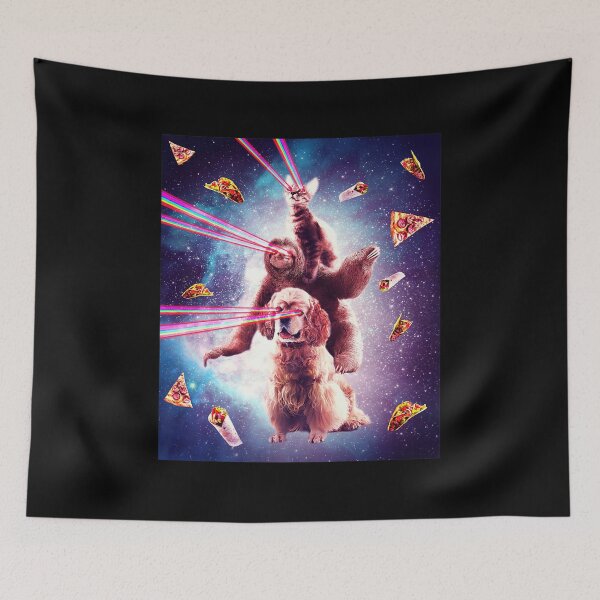 Item preview,  Laser Eyes Cat Sloth Dog Rainbow designed and sold by cysandy.