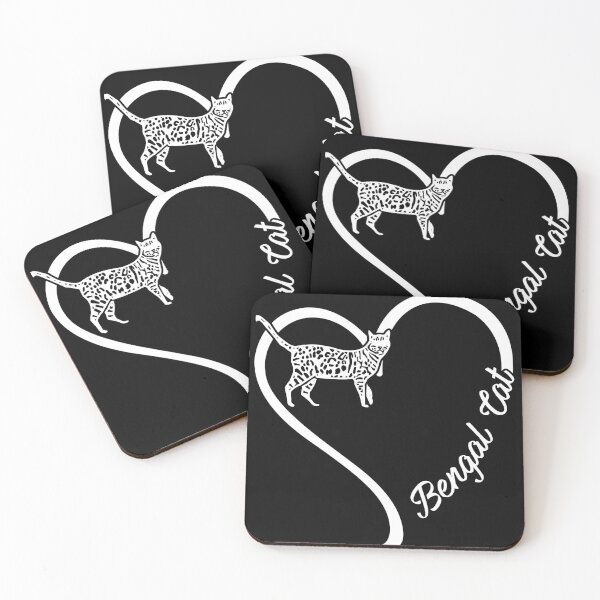Aperçu de l'œuvre Chat Bengal coeur créée et vendue par thanhmaidesign.