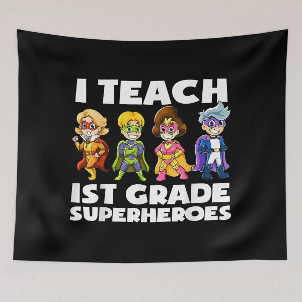 Item preview,  Super Hero Teacher Apparel Teach 1st Grade Superheroes designed and sold by cysandy.