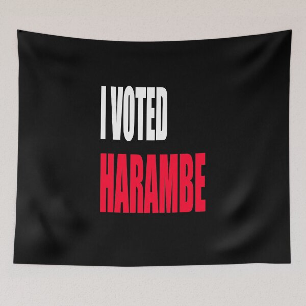 Item preview, i voted harambe designed and sold by earlstevens.