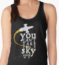 Camiseta de tirantes para mujer No puedes quitarme el cielo: variante de texto blanco