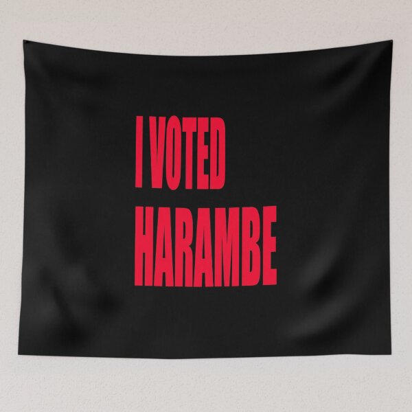Item preview, i voted harambe designed and sold by earlstevens.