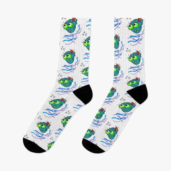 Item preview, Roberto, the fish that loves bubbles designed and sold by MacaMacaMaca.