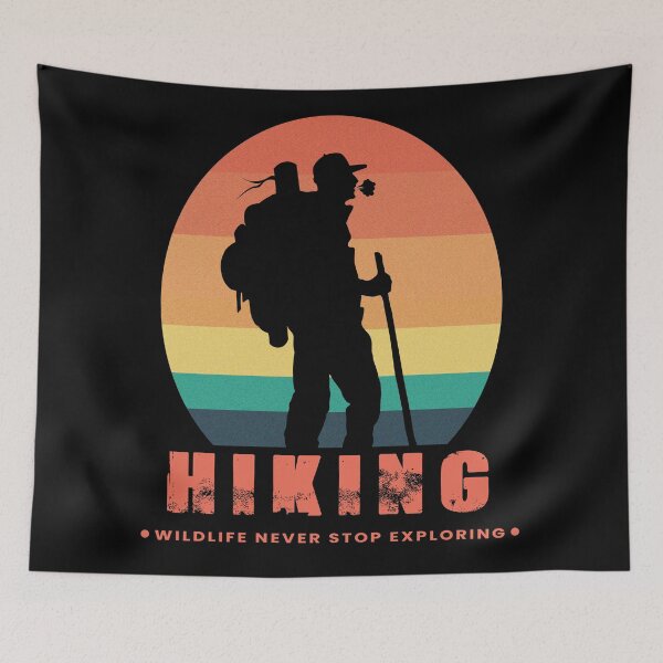 Artikelvorschau, WANDER-T-SHIRT Retro-Design entworfen und verkauft von RUZMA.