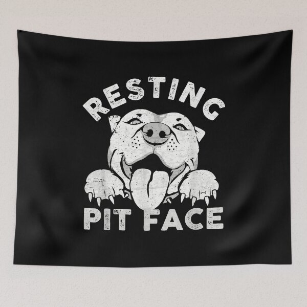 Item preview,  Pitbull Dog Resting Pit Face Sarcastic Humor designed and sold by cysandy.