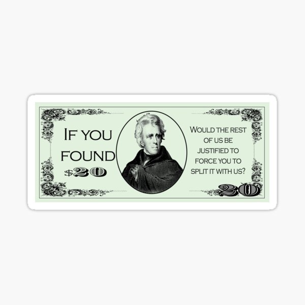 IF YOU FOUND $20 Sticker