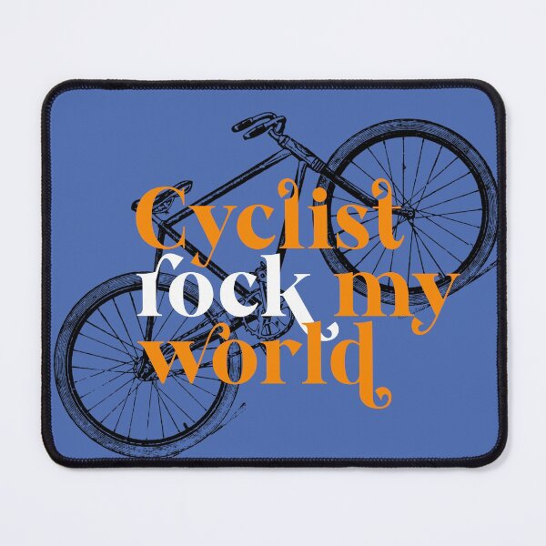 Item preview, Cyclists rock my world. designed and sold by MuggyandMo.