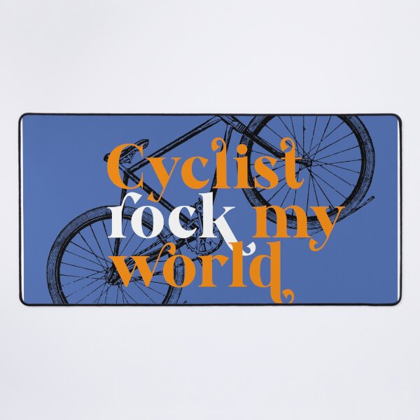 Item preview, Cyclists rock my world. designed and sold by MuggyandMo.
