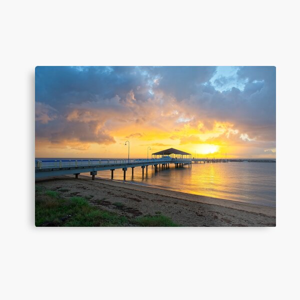 Redcliffe Jetty Sunrise Metal Print