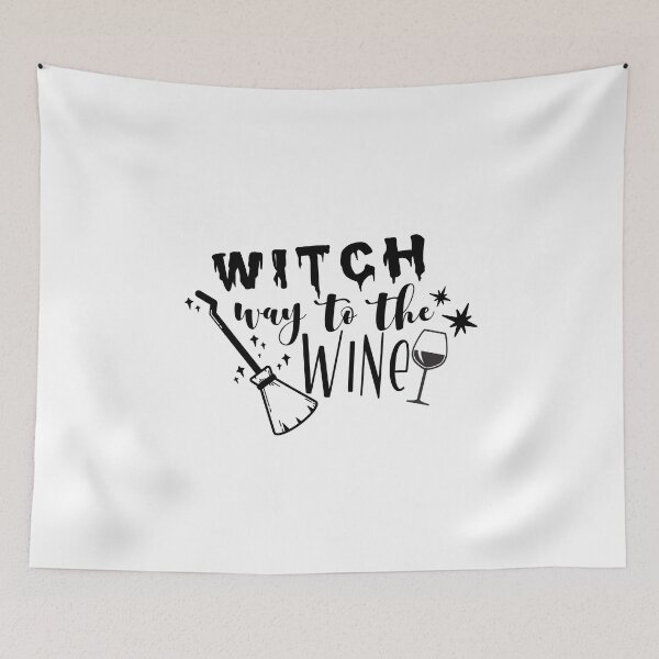 Item preview, Witch Way To The Wine, Wine Witch designed and sold by miraipa.