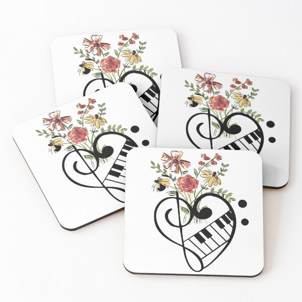 Item preview, Music Flowers Note Music Artwork designed and sold by Uncer59.