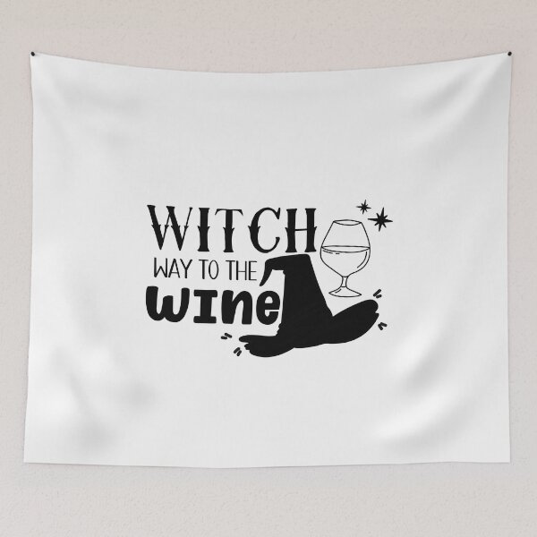 Item preview, Witch Way To The Wine, Wine Witch designed and sold by miraipa.