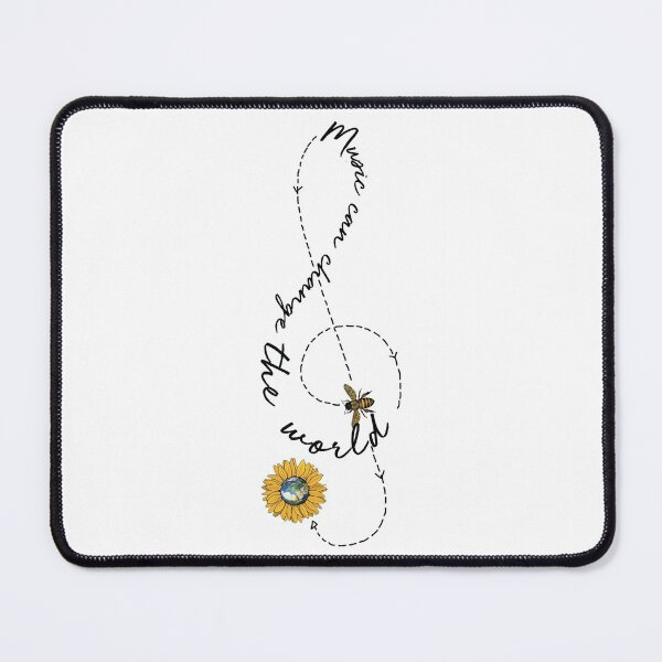 Item preview, Sunflower and Bumblebee Music Can Change the World Music Artwork designed and sold by Uncer59.