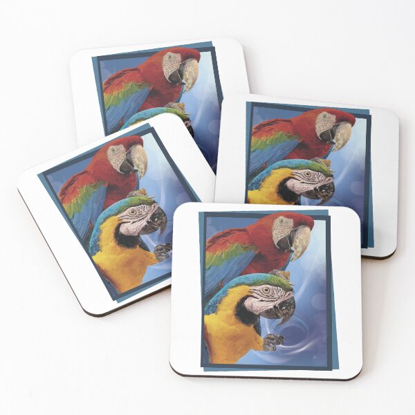 Item preview, Blue-yellow Macaw and Scarlet Macaw designed and sold by obscurite.