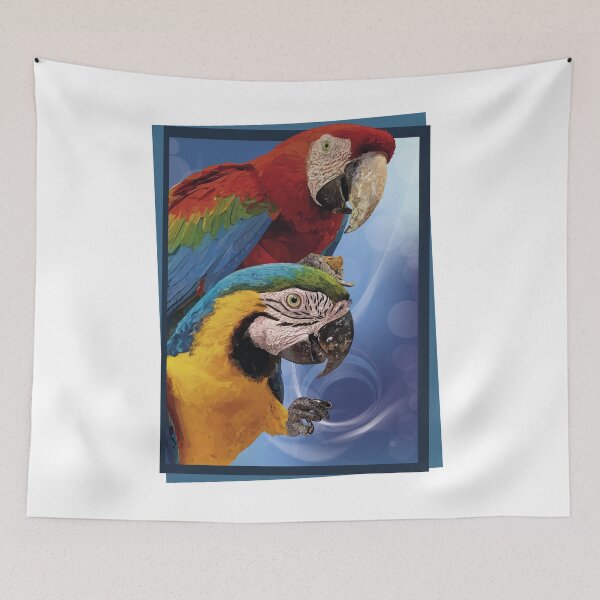 Item preview, Blue-yellow Macaw and Scarlet Macaw designed and sold by obscurite.