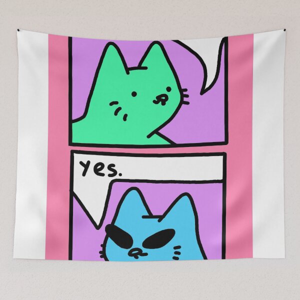 Item preview, Funny dialogue of cute cats designed and sold by OneginaEvgenia.