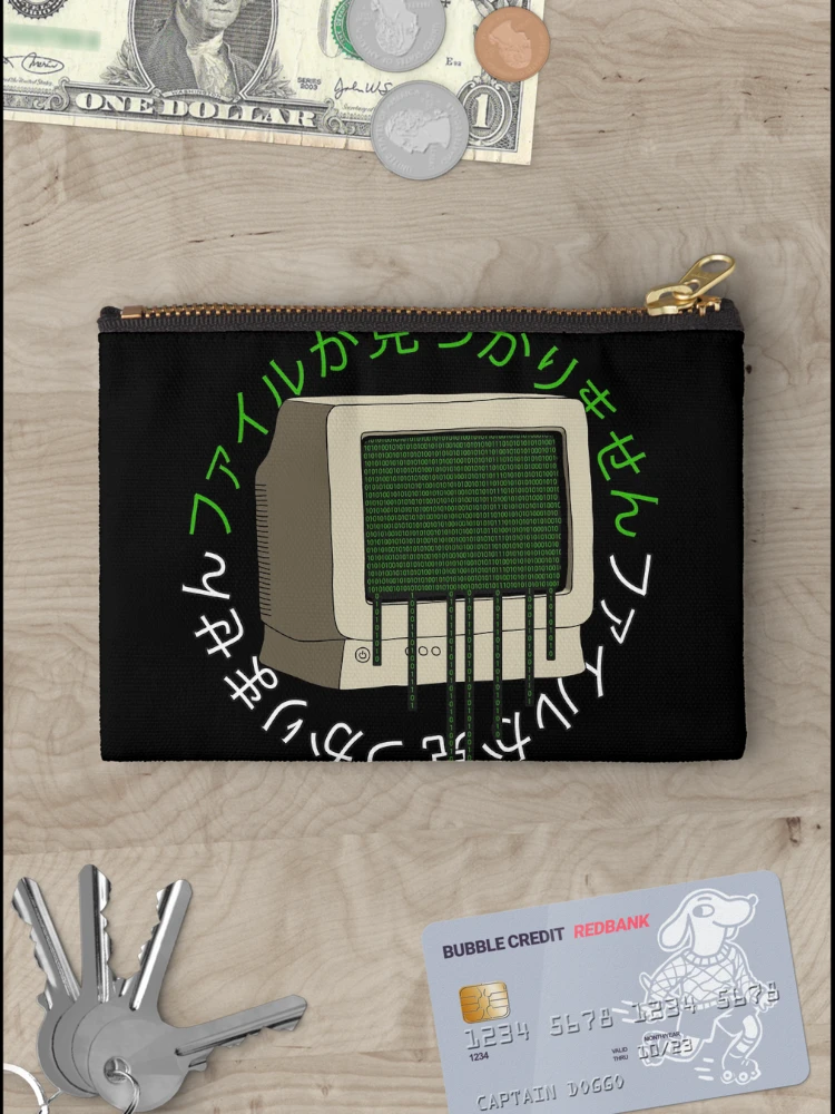 Thumbnail 3 of 4, Zipper Pouch, Computer Binary Code designed and sold by sujojo.