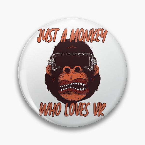 Item preview, Virtual reality just a monkey who loves vr gaming designed and sold by Denis Rösler.