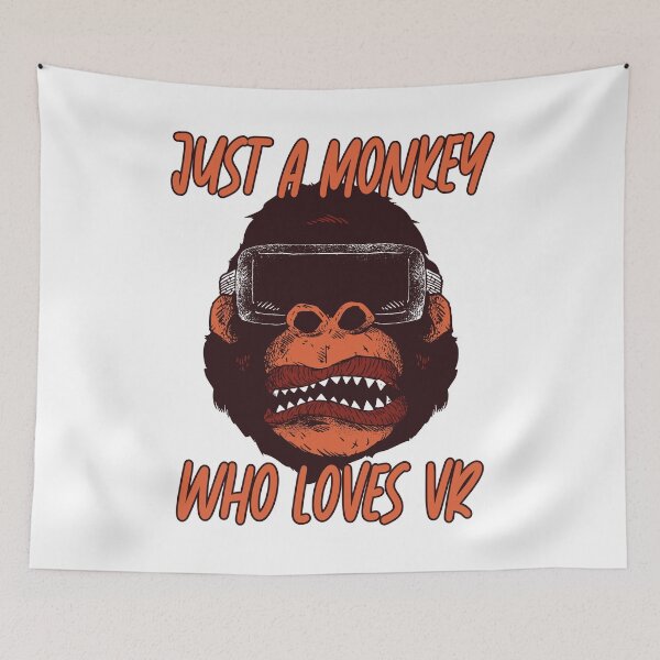 Item preview, Virtual reality just a monkey who loves vr gaming designed and sold by Denis Rösler.