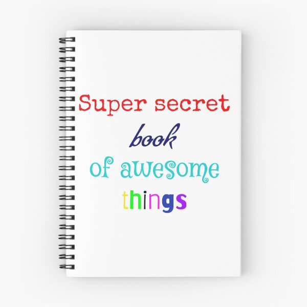 Item preview, The Super Secret Book of Awesome Things designed and sold by Superpillow33.
