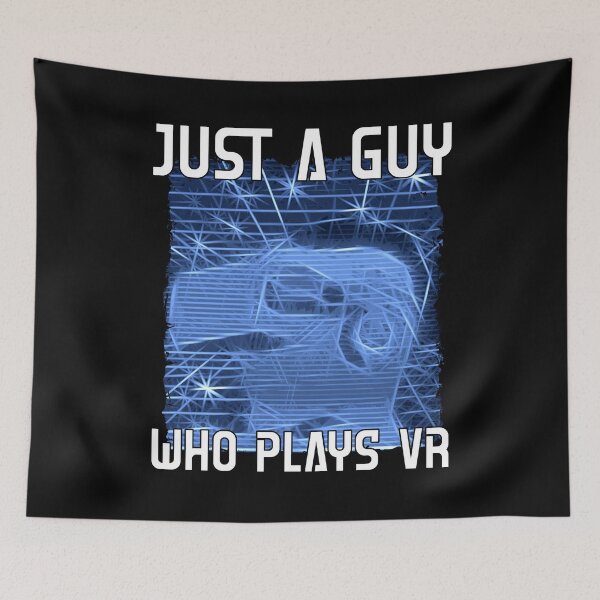 Item preview, Virtual reality gamer just a type of VR playing blue retro designed and sold by Denis Rösler.