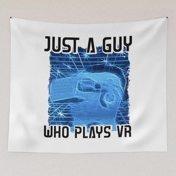 Item preview, Virtual reality player just a guy who plays vr blue retro designed and sold by Denis Rösler.
