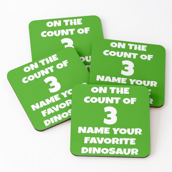 Item preview, On The Count of Three Name Your Favorite dinosaur designed and sold by everything-shop.