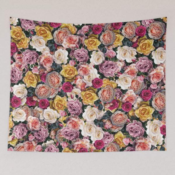Item preview, flower pattern: colorful paradise flower garden designed and sold by BeCoolArt.