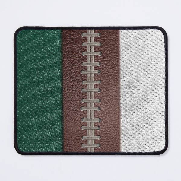 Item preview, Football Green and White Team Spirit Patch designed and sold by Michele Engling.