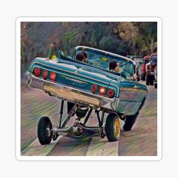 Lowerider on 3-Wheels Sticker