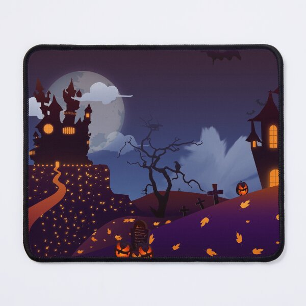 Item preview, Halloween graveyard illustration. designed and sold by Mobiledesigner.