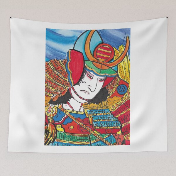 Item preview, SAMURAI WATERCOLOR STUDY designed and sold by TheArtBarCafe.
